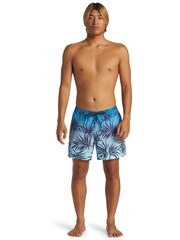 Quiksilver Blue Gradient Leaf Print Volley Shorts - Image 5 of 7