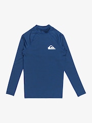 Quiksilver Blue Boys Youth Long Sleeve Rash Vest - Image 1 of 2