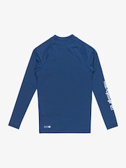 Quiksilver Blue Boys Youth Long Sleeve Rash Vest - Image 2 of 2