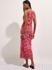 River Island Sleeveless Shell Embroidered Crochet Maxi Dress - תמונה 2 מתוך 4