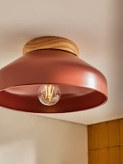 MADE.COM Terracotta Albert Flush Ceiling Fitting Ceiling Light - Image 2 of 3