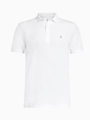 AllSaints White Reform Polo Shirt - Image 6 of 6