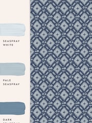 Laura Ashley Dusky Seaspray Blue Whitebrook 10M Wallpaper - Image 4 of 4