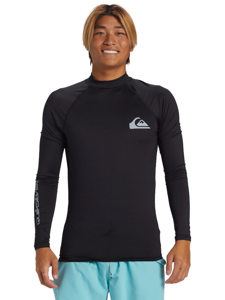 Quiksilver Black Long Sleeve Rash Vest - Image 1 of 6