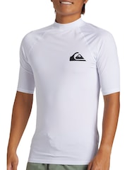 Quiksilver White Short Sleeve UPF50 Rash Vest - Image 4 of 6
