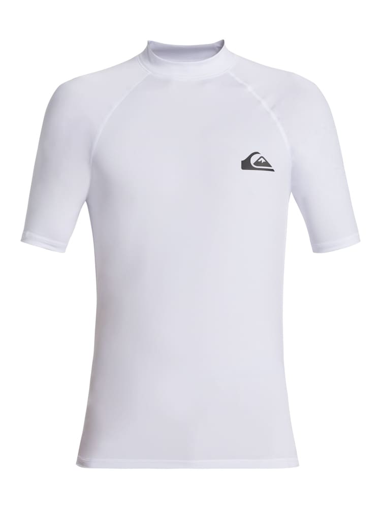 Quiksilver White Short Sleeve UPF50 Rash Vest - Image 5 of 6
