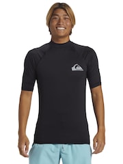 Quiksilver Black Short Sleeve UPF50 Rash Vest - Image 1 of 6