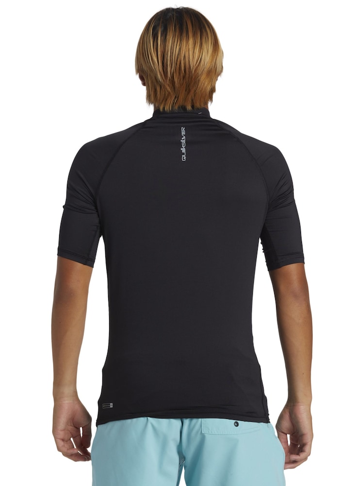 Quiksilver Black Short Sleeve UPF50 Rash Vest - Image 2 of 6