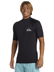 Quiksilver Black Short Sleeve UPF50 Rash Vest - Image 3 of 6