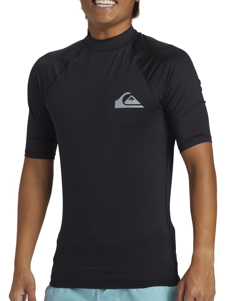 Quiksilver Black Short Sleeve UPF50 Rash Vest - Image 4 of 6