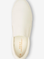 Weiß/gold - Forever Comfort® Turnschuhe zum Hineinschlüpfen - Bild 6 von 7