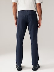 Navy Blue/Grey Charcoal Slim Fit Stretch Chino Trousers 2 Pack - Image 5 of 10