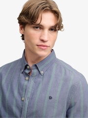 Gris oscuro - Camisa de manga larga Oxford preppy de Superdry - Imagen 4 de 7
