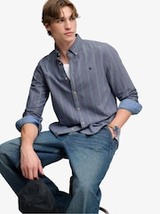 Gris oscuro - Camisa de manga larga Oxford preppy de Superdry - Imagen 5 de 7
