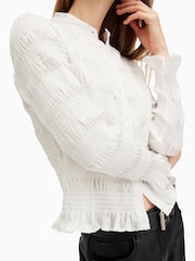AllSaints White Meg Shirt - Image 3 of 6