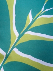 Fusion Green 100% Cotton Leaf Print Cushion - Image 3 of 4