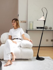 Daylight Company Black Cometa Floor Reading Lamp - Image 1 of 5