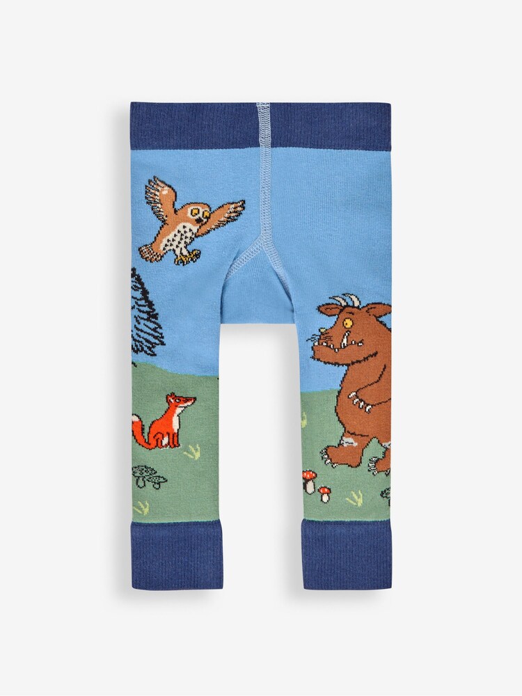 JoJo Maman Bébé Green The Gruffalo Scene Knitted Leggings - Image 1 of 3 JoJo Maman Bébé Green The Gruffalo Scene Knitted Leggings - Image 1 of 3