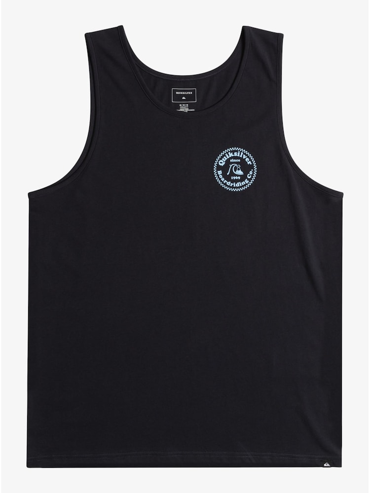 Quiksilver Blue 100% Organic Cotton Back Print Beach Wave Vest - Image 2 of 2