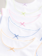 Weiß - Trägertops mit Herzdesign und Spitzenbesatz im 5er-Pack (1.5-16 Jahre) - Bild 8 von 8
