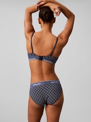 Calvin Klein Blue Limited Edition Triangle Bra - Icon Cotton Modal - Image 2 of 6