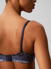 Calvin Klein Blue Limited Edition Triangle Bra - Icon Cotton Modal - Image 5 of 6