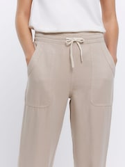 River Island Beige Cuffed Joggers - Image 4 of 6
