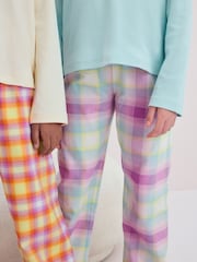 Pastel vif - Lot de 2 pyjamas à carreaux tissés (3-16 ans) - Image 4 de 9
