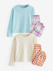Pastel vif - Lot de 2 pyjamas à carreaux tissés (3-16 ans) - Image 5 de 9
