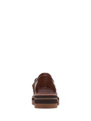 Clarks Brown Leather Orianna Bit Loafer Shoes - Image 6 of 7
