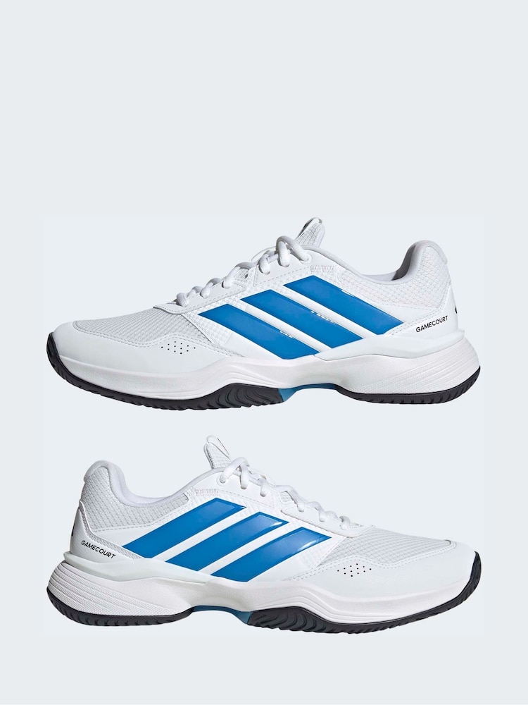 Blanco/Azul - Zapatillas de tenis adidas Gamecourt 3 para todo tipo de pista. - Imagen 9 de 9 Blanco/Azul - Zapatillas de tenis adidas Gamecourt 3 para todo tipo de pista. - Imagen 9 de 9