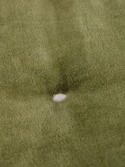 Christy Olive Green Jaipur Smooth Velvet Quilted Cotton Bedspread - Image 3 of 3
