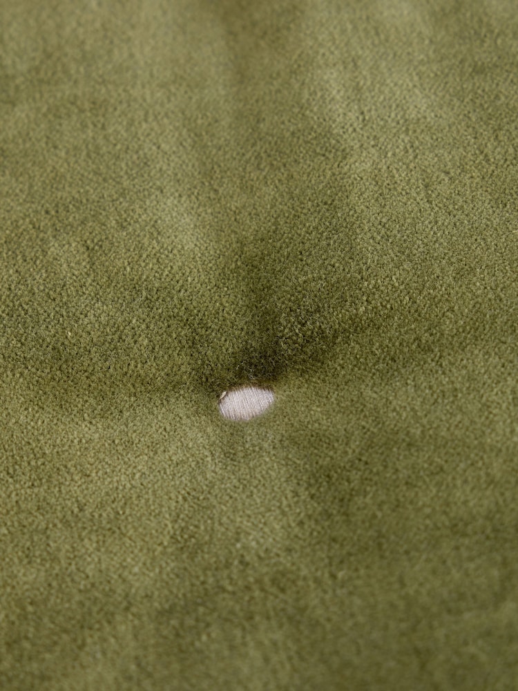 Christy Olive Green Jaipur Smooth Velvet Quilted Cotton Throw - Image 3 of 3