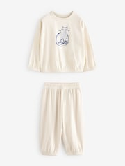 Blue/Cream Character Jogger Pyjamas 3 Pack (9mths-8yrs) - Image 9 of 17