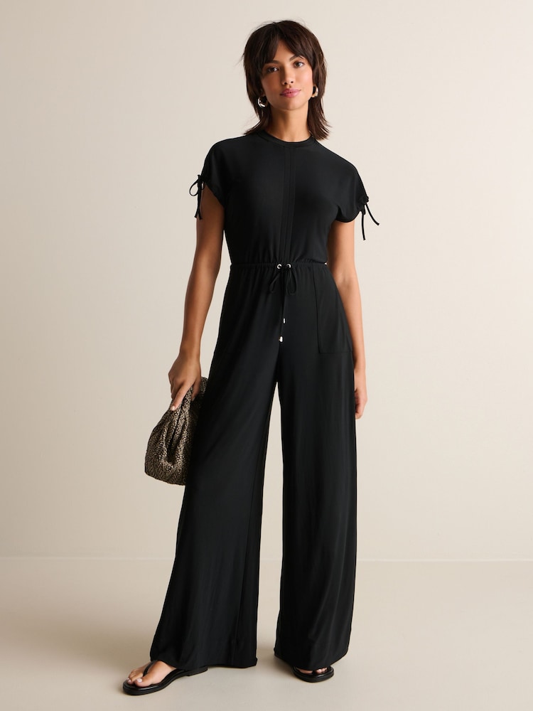 Black Utility Jumpsuit - Image 1 of 6