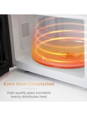 Tower White/Rose Gold 20L Digital Microwave - Image 9 of 9