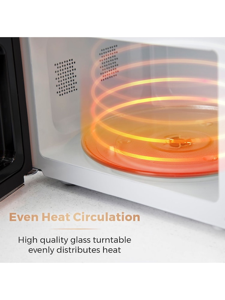 Tower White/Rose Gold 20L Digital Microwave - Image 9 of 9 Tower White/Rose Gold 20L Digital Microwave - Image 9 of 9
