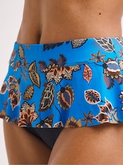 JD Williams Blue Boho Print Mix And Match Skirted Briefs - Image 4 of 5