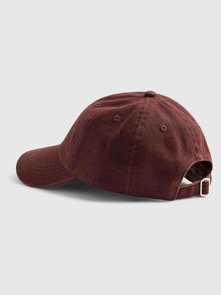River Island Brown Brown - Dark cotton logo Cap - Image 2 of 5 River Island Brown Brown - Dark cotton logo Cap - Image 2 of 5