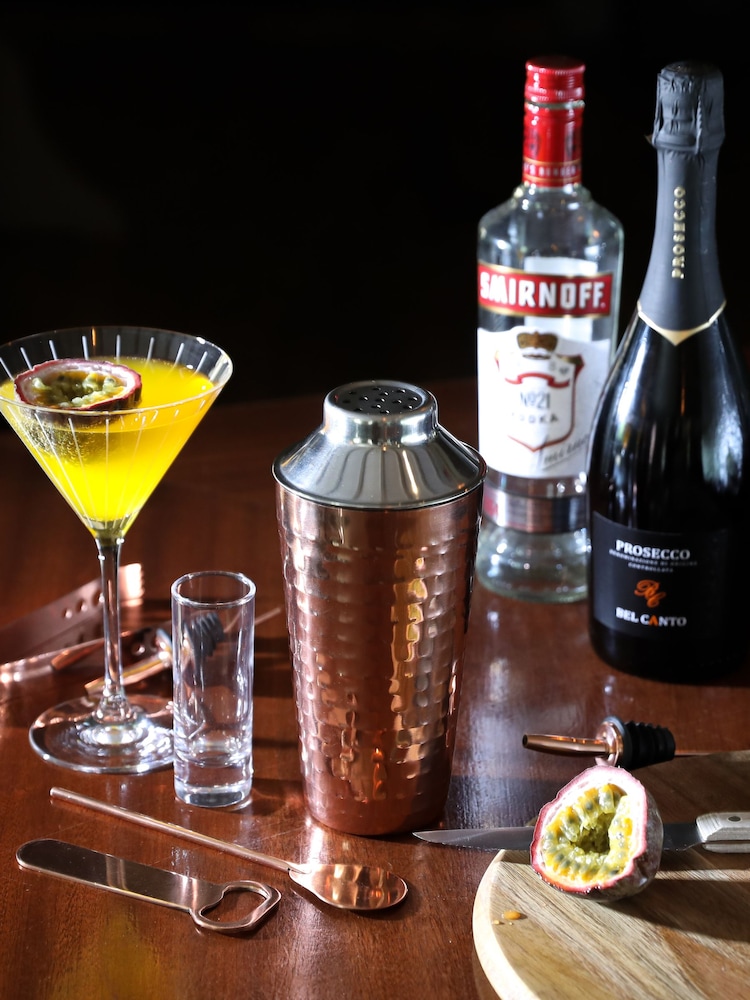 BarCraft 7 Piece Copper Cocktail Shaker Set - Image 1 of 3