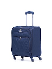 Granatowy - Flight Knight 56x45x25cm EasyJet Overhead Soft Case Cabin Carry On Suitcase Hand Luggage - Image 1 of 7