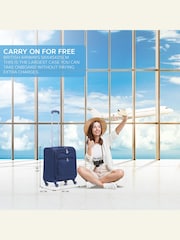 Granatowy - Flight Knight 56x45x25cm EasyJet Overhead Soft Case Cabin Carry On Suitcase Hand Luggage - Image 2 of 7