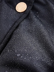 Baker by Ted Baker Navy Shower Resistant Organza Sleeve Coat - Image 14 of 14