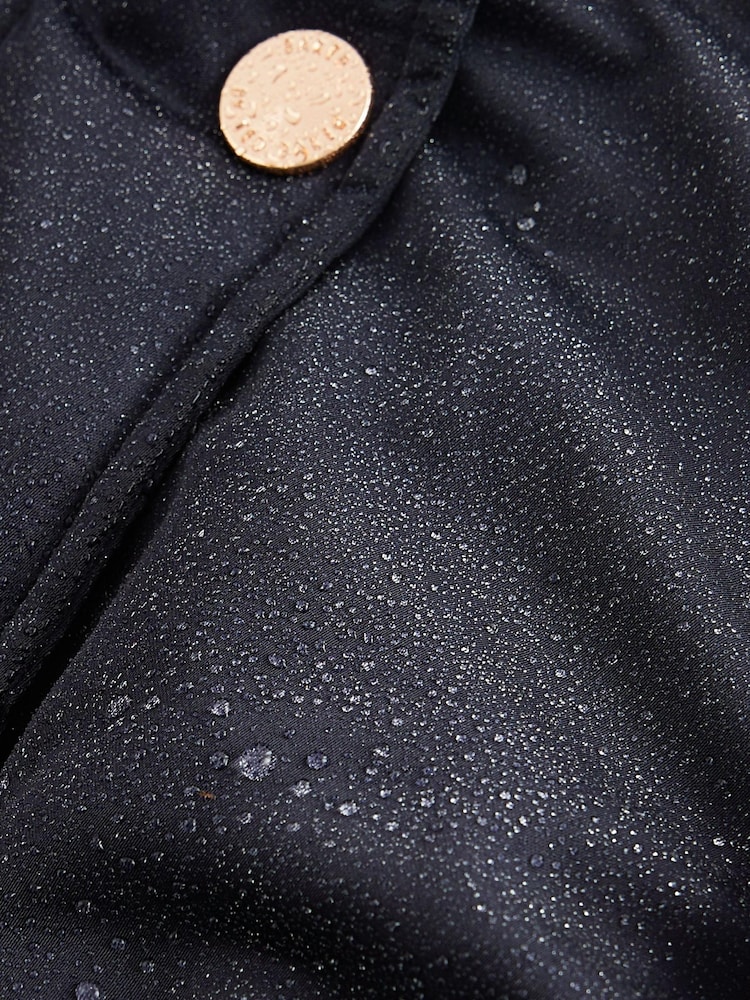 Baker by Ted Baker Navy Shower Resistant Organza Sleeve Coat - Image 14 of 14