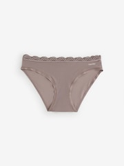 Grå - Calvin Klein Bikini Trusser - Mikrostræk med blonder - Billede 1 af 1