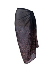 Seaspray Sahara Leopard Ombre Brown Beach Kaftan - Image 4 of 5
