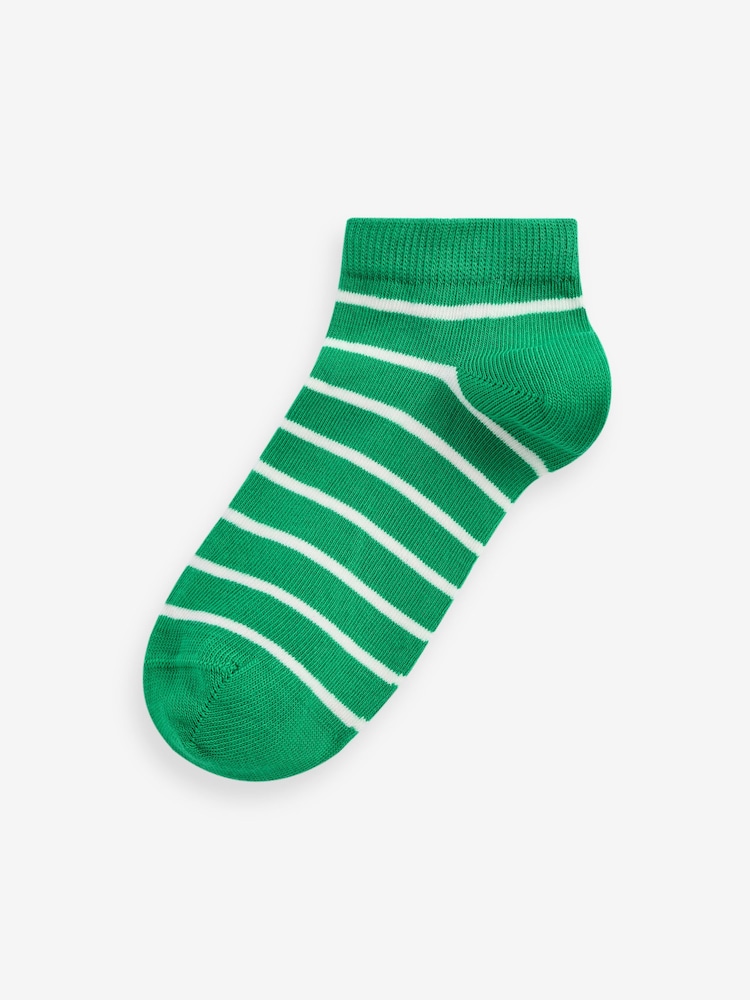 Rainbow Stripe Rich Trainers Socks 7 Pack - Image 2 of 8