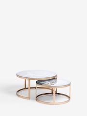 Clarke & Clarke Silver (Metal) Leopardo Coffee Nest - Image 4 of 5