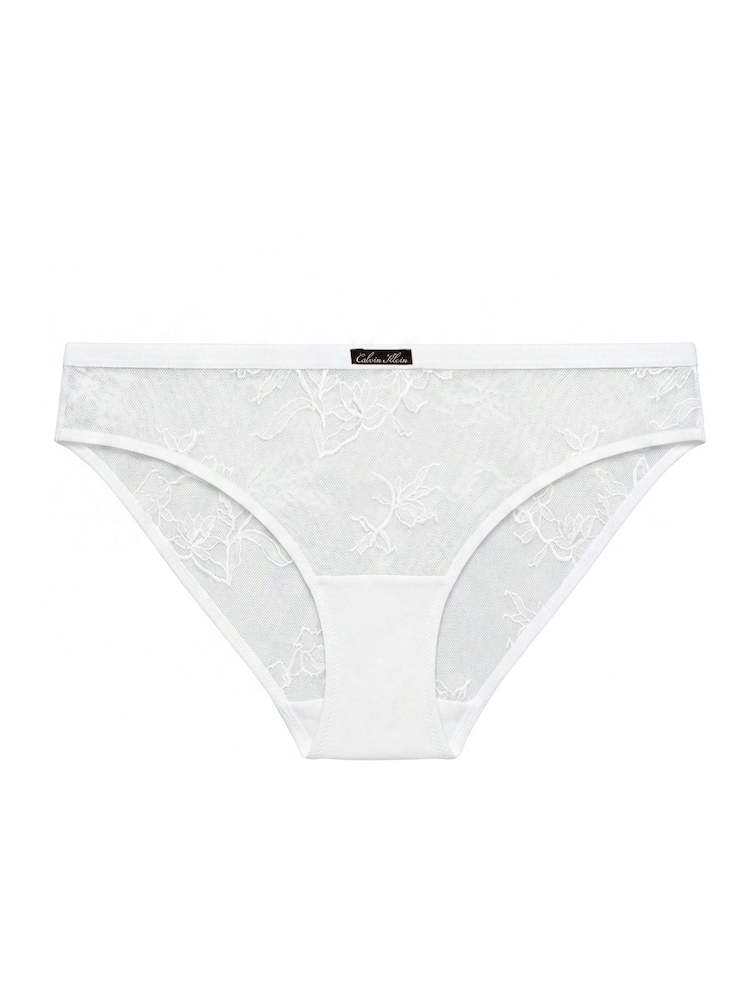 Calvin Klein White Bikini Briefs - Icon Stretch Lace - Image 7 of 7 Calvin Klein White Bikini Briefs - Icon Stretch Lace - Image 7 of 7
