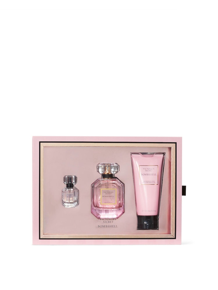 Victoria's Secret Bombshell Perfume 3 Piece Fragrance Gift Set - Image 1 of 3